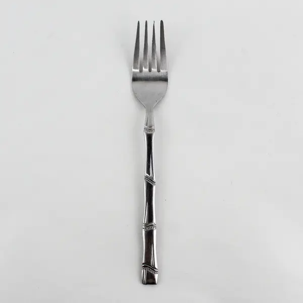 Present Flatware Borneo Pattern SS Dinner Fork 7.25" Rare HTF Pattern Good