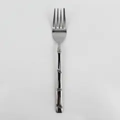 Present Flatware Borneo Pattern SS Dinner Fork 7.25" Rare HTF Pattern Good