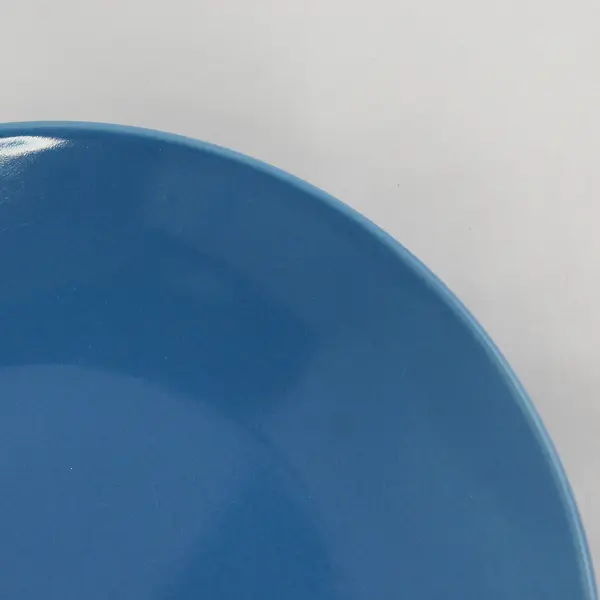 Lot Of 4 Royal Norfolk Solid Blue Color Ceramic Round Salad Plates 8.25"