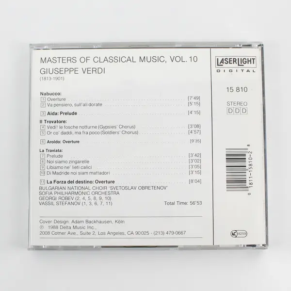 Masters of Classical Music Vol. 10 Giuseppe Verdi CD 1988