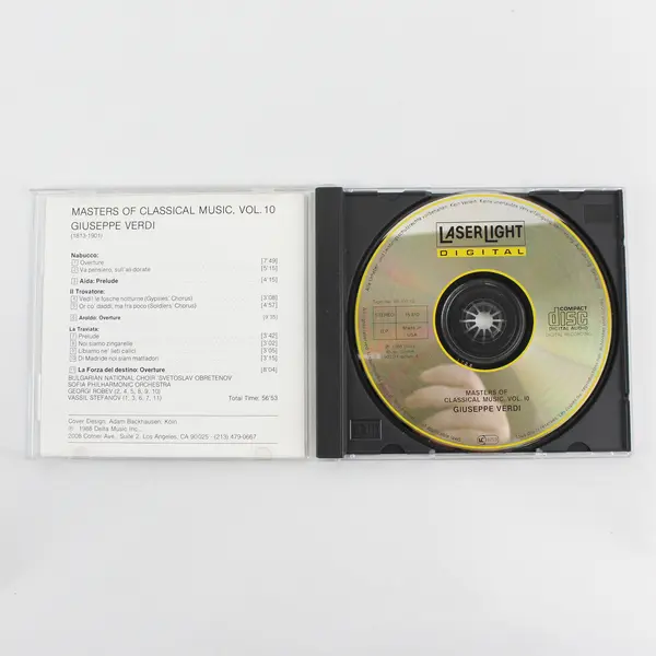 Masters of Classical Music Vol. 10 Giuseppe Verdi CD 1988
