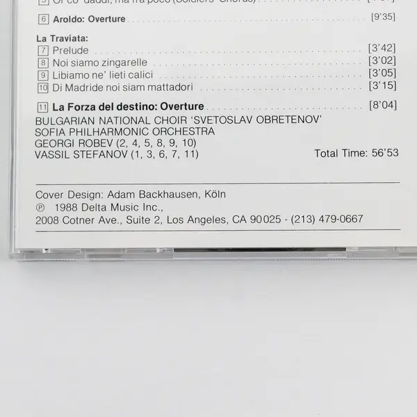 Masters of Classical Music Vol. 10 Giuseppe Verdi CD 1988