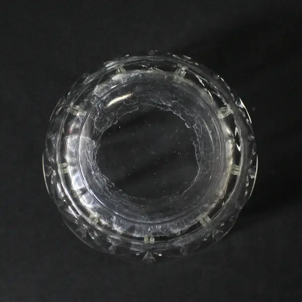 Toscany Brighton Pattern Clear Pressed On the Rocks Glass 3.5" Tall