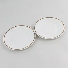 Lot Of  2 Corning Indian Summer (Corelle) Pattern Ceramic Saucers 6.25"