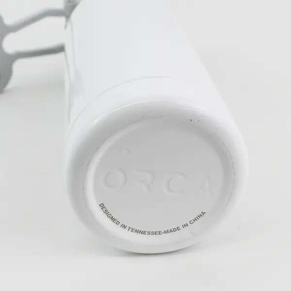 ORCA Hydra White Pearl Insulated Stainless Steel Water Bottle 34 Oz 11.75" Tall