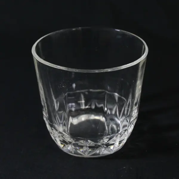 Lot Of 3 Toscany Brighton Pattern Clear On the Rocks Glass 3.5" Tall