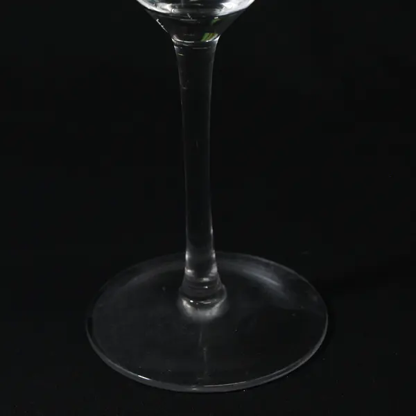 Lot Of 3 Unbranded/Unmarked Matching Clear Glass Martini Glasses 7.25" Tall