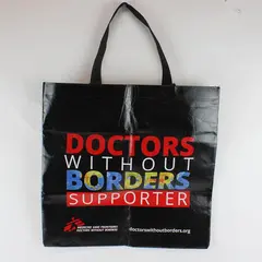 Doctors Without Borders Supporter Reusable Tote Bag Eco Friendly 15 x 15