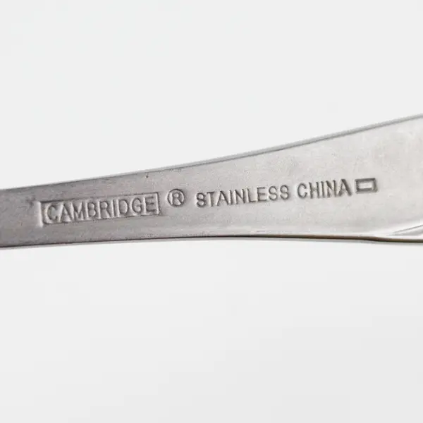 Lot of 2 Cambridge Swirl Sand Pattern 18/0 Stainless Salad Forks 6.75" Good