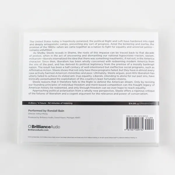 Set of 4 CDs Shame: How America's Past Sins Have Polarized Our Country 2014