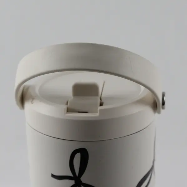 Hydrapeak Artisan Collection Cream/Black Bow Tumbler Water Bottle 32oz No Straw