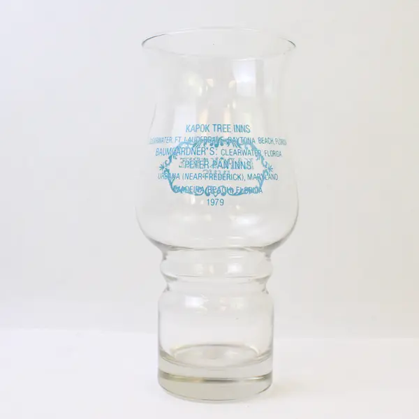 Kapok Tree Inns Hurricane Tiki Bar Glass 8" Used Cocktail Glass