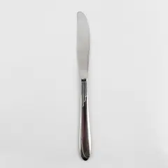 Oneida Silver Sand Dune (Groove Down Side) SS Solid Dinner Knife 8.25" Rare HTF 