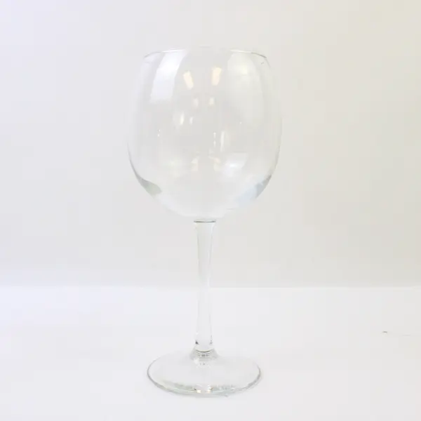 Lot of 2 Clear Glass Brandy Snifter & Wine Glass