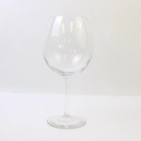 Lot of 2 Clear Glass Brandy Snifter & Wine Glass