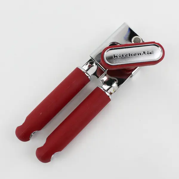 Kitchen Aid Red & Stainless Steel Soft Handle Can Opener Kitchen Tool 8" Long