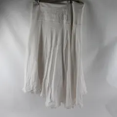 Mexico Lindo Women's M White 100% Cotton Gauze Midi Length Skirt