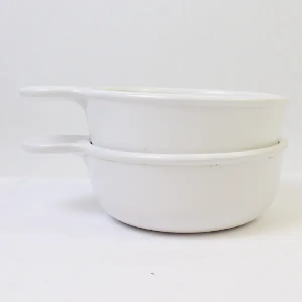 CorningWare Grab It Bowls Set of 2 P150B White USA Made No Lids