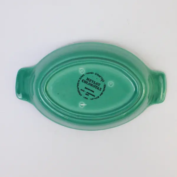 Metlox Color Stax Teal Console Bowl Collectible Decorative Accent
