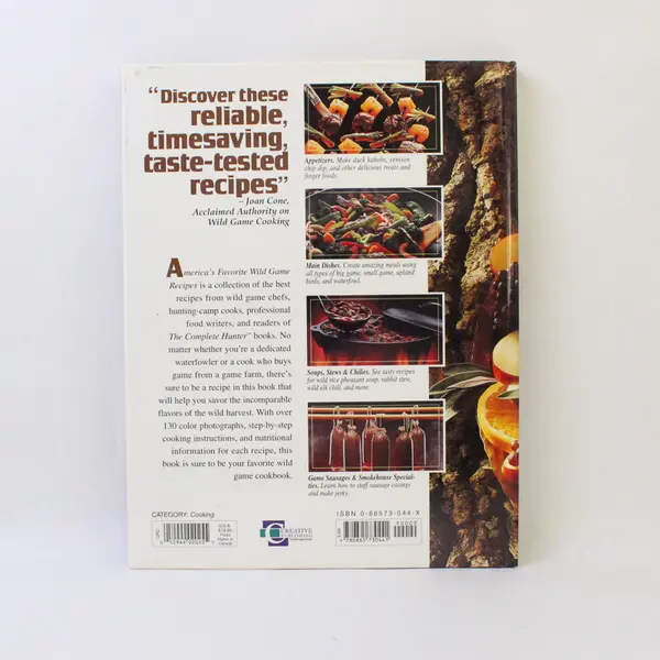 Vintage America's Favorite Wild Game Recipes From the Complete Hunter 1994 HC