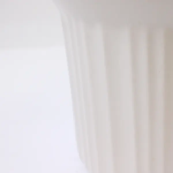 Lot of 3 CorningWare French White Ribbed Stoneware 20oz Soup Mugs