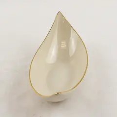 Lenox Vintage Ivory Gold Trim Gondola Oval Candy Nut Serving Dish