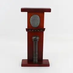 YRF Bolt and Stone Sculpture On Cherry Stained Wood