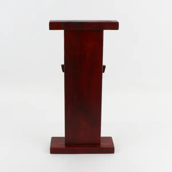 YRF Bolt and Stone Sculpture On Cherry Stained Wood