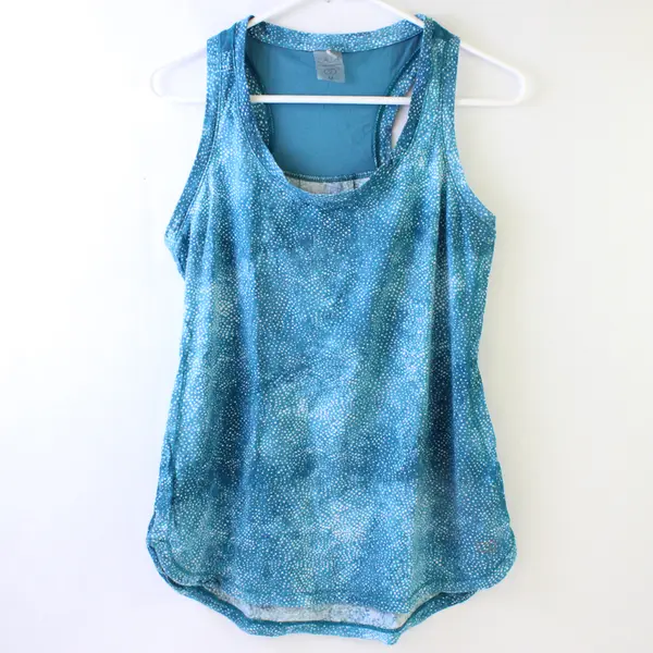 Calia By Carrie Underwood Blue/White Speckled Sleeveless Activewear Top Womens M