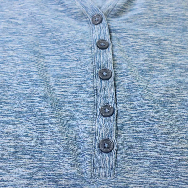 Kyodan Blue Color Speckled Long Sleeve Activewear Shirt Top Women's Size Large
