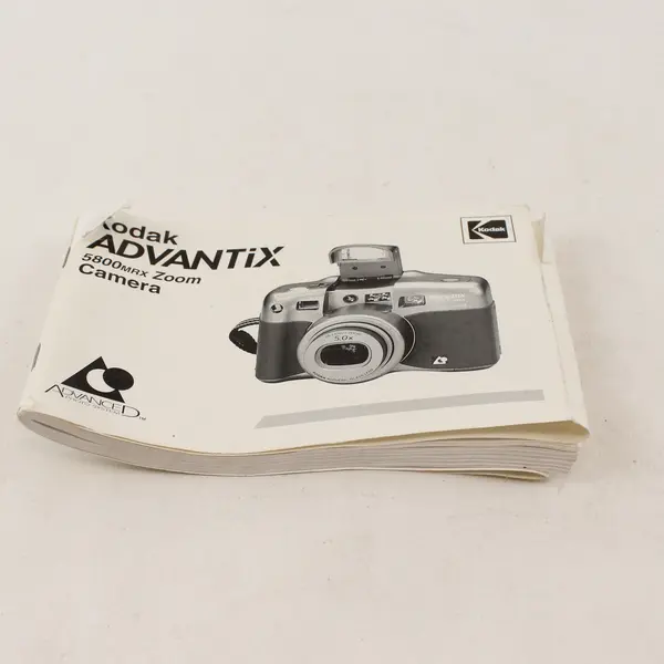 Kodak Advantix 5800MRX Zoom Camera Manual Booklet -