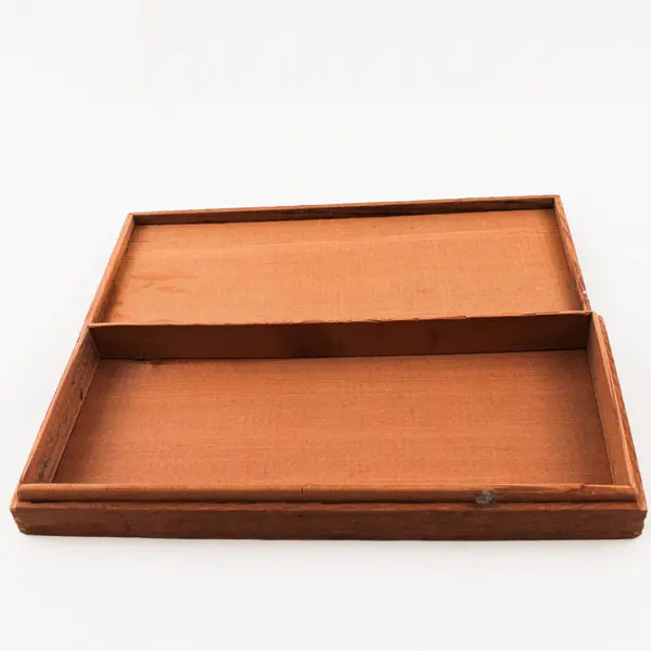Vintage Vogan's Redwood Wooden Chocolate Box Advertising Collectible