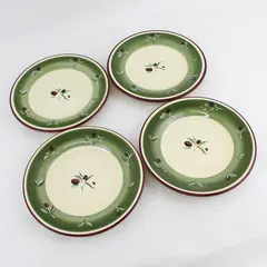  Set of 4 Better Homes and Gardens Olive Villa Salad Plates 8.5"