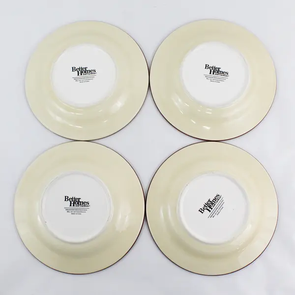  Set of 4 Better Homes and Gardens Olive Villa Salad Plates 8.5"