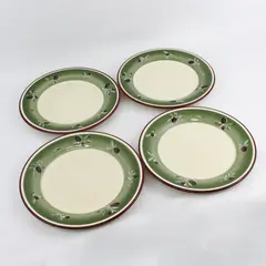Set of 4 Better Homes And Gardens Olive Villa Dinner Plates 10.5"