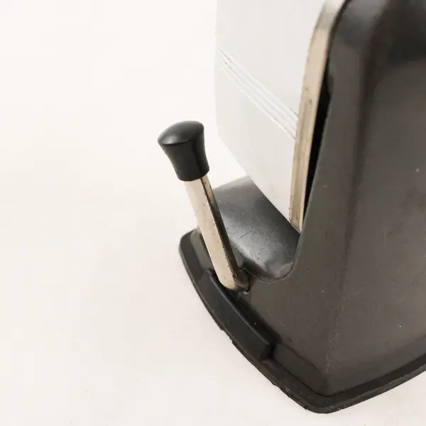 Vintage Sears White Manual Crank Pencil Sharpener Tabletop Suction Base