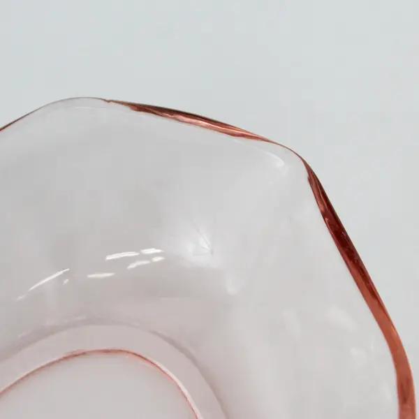 Vintage Fostoria Fairfax 2 Section Pink Divided Oval Relish Dish