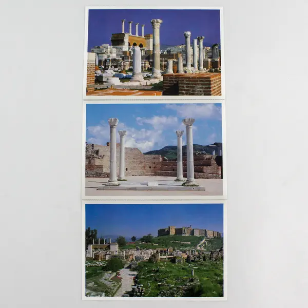 Lot Of 3 Vintage Basilica Of St. John Ephesus Turkey Postcards Unposted
