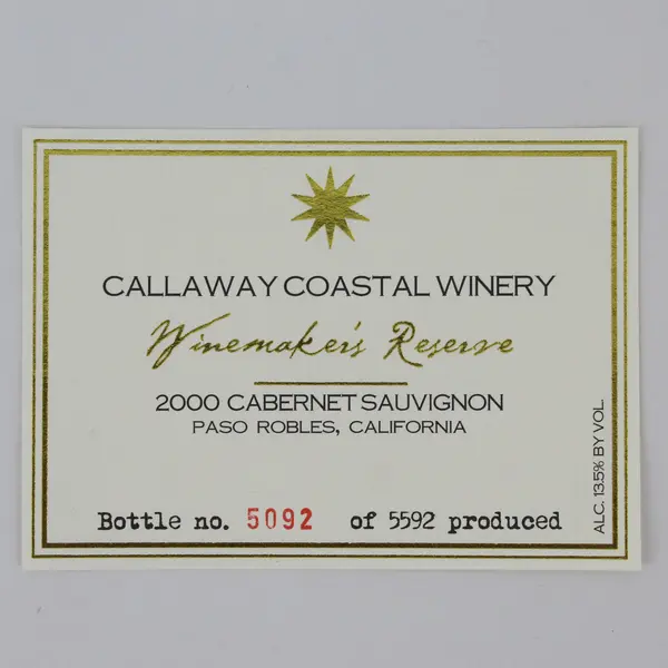 Lot Of 16 Miscellaneous California Wine Labels 1990-2002 Unused