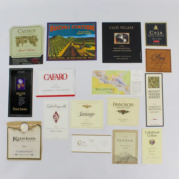 Lot Of 41 Napa Valley California Fine Wine Labels 1989-2003 Unused