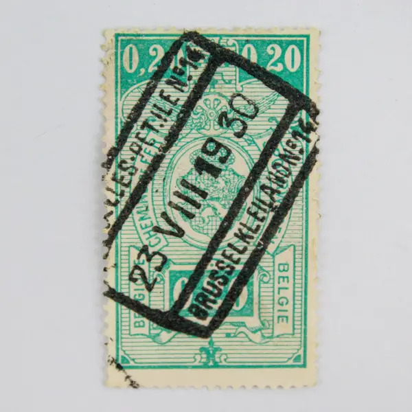 Lot Of 5 Belgium Railroad 0.10/0.20/0.40/0.60/0.80c Stamps 1920s 1930s