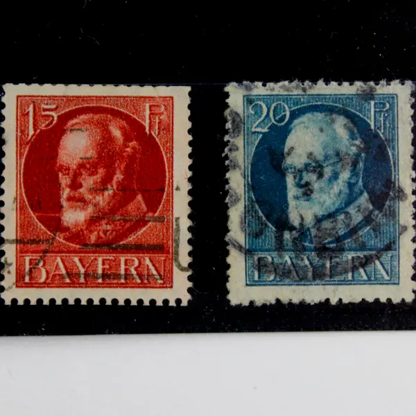 Lot Of 7 Germany Bavaria King Ludwig III Stamps 1914 Used