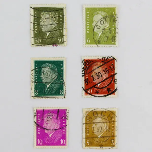 Lot Of 6 Germany Friedrich Ebert Stamps Used Hinged circa 1930