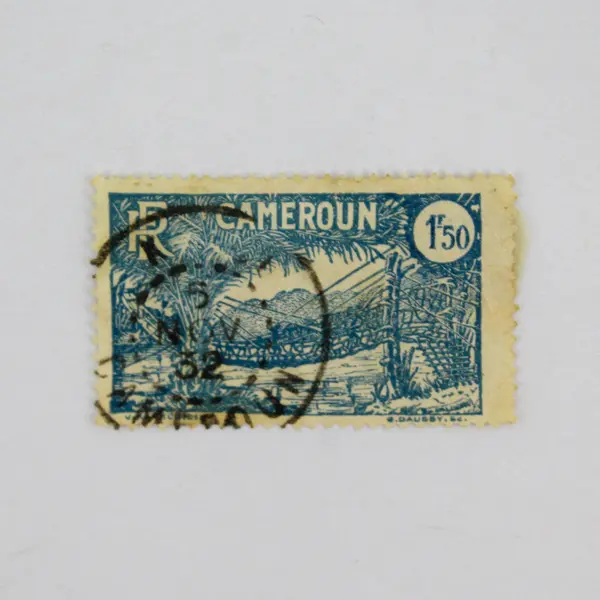 Lot Of 4 French Cameroon Liana Bridge Stamps Used 1920s