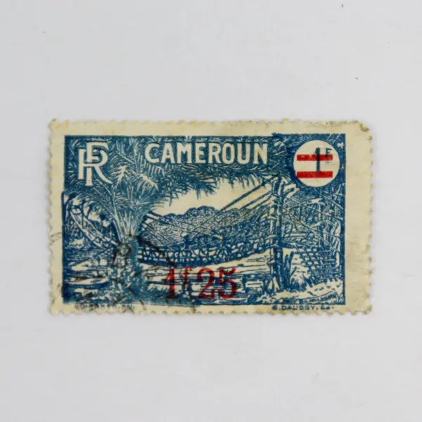 Lot Of 4 French Cameroon Liana Bridge Stamps Used 1920s