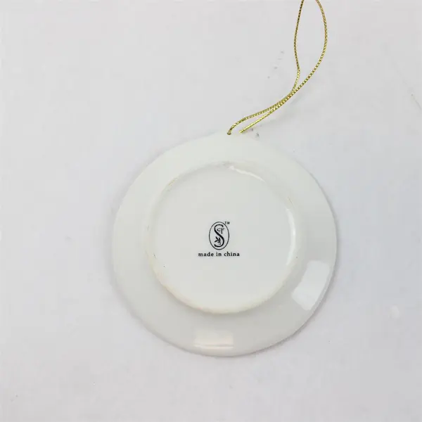 Cookies for Santa Plate w/ Reindeer & Cookie Ornament Holiday Collectible