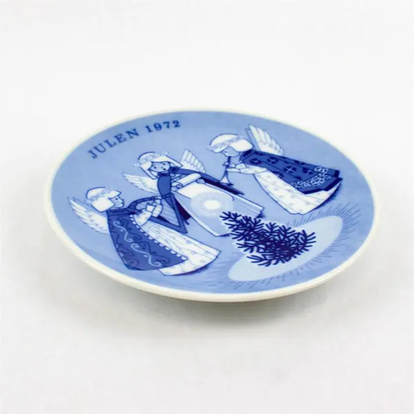 Porsgrund Norway 1972 Hark The Herald Angels Sing Ltd Ed 7" Christmas Plate