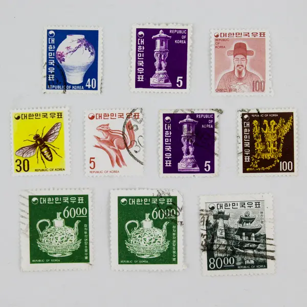Lot Of 10 South Korea Stamps Mixed Mint / Mint Canceled To Order