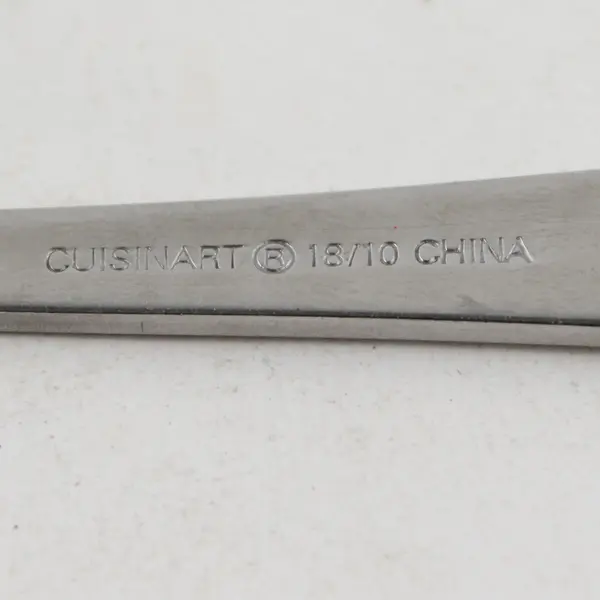 Lot Of 8 Cuisinart Flatware CUI28 (Stainless) Pattern Oval Soup Spoons 7.25" 
