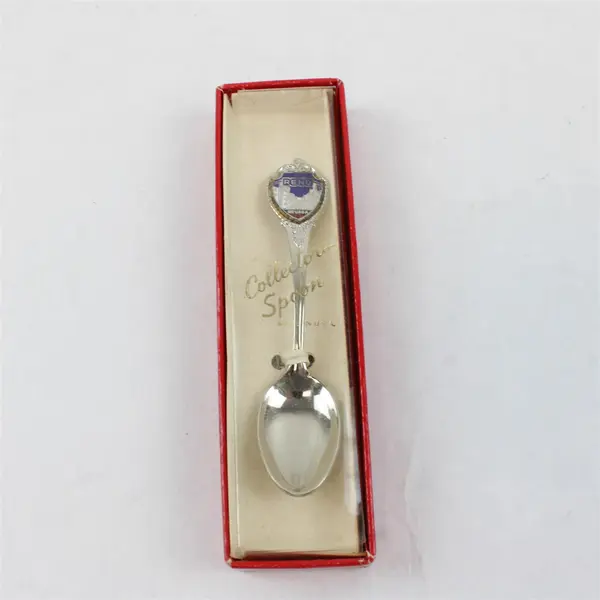 Reno Souvenir Spoon Enamel Handle 4in - With Box Collectible